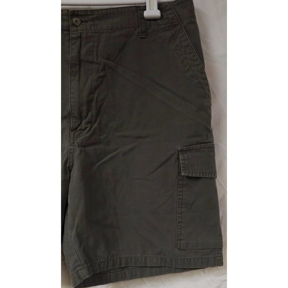FieldMaster Men Size 34 Green Cargo Khaki Hike Fish Outdoor Shorts 8" Inseam - Picture 3 of 7